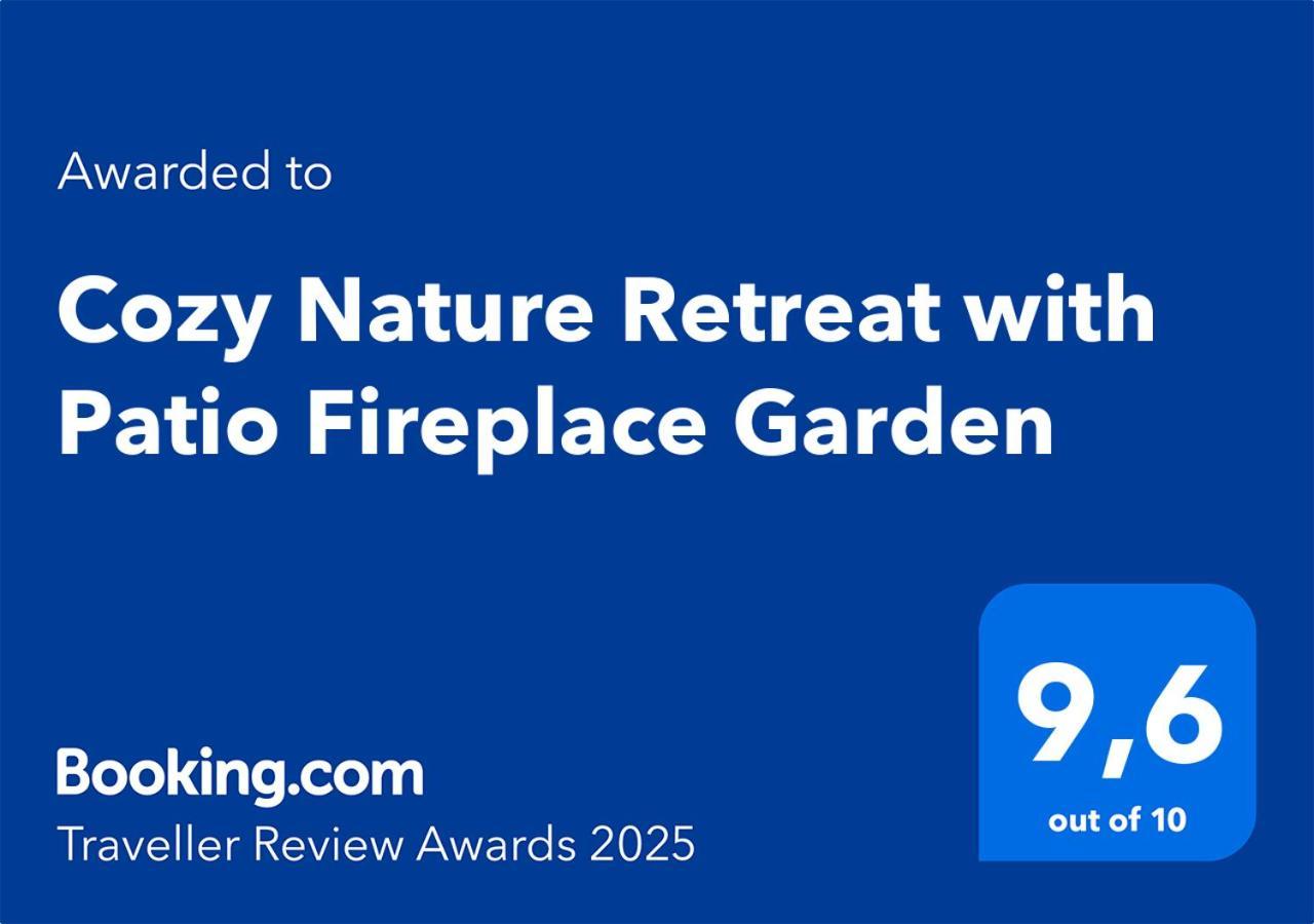 Cozy Nature Retreat With Patio Fireplace Garden